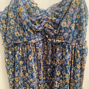 Spaghetti Strap Floral Mini Dress